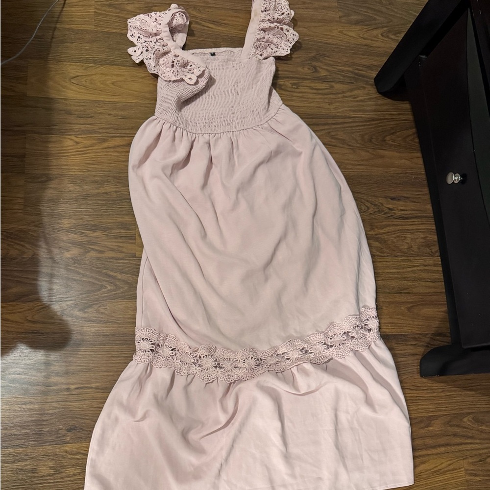 Mauve maxi dress